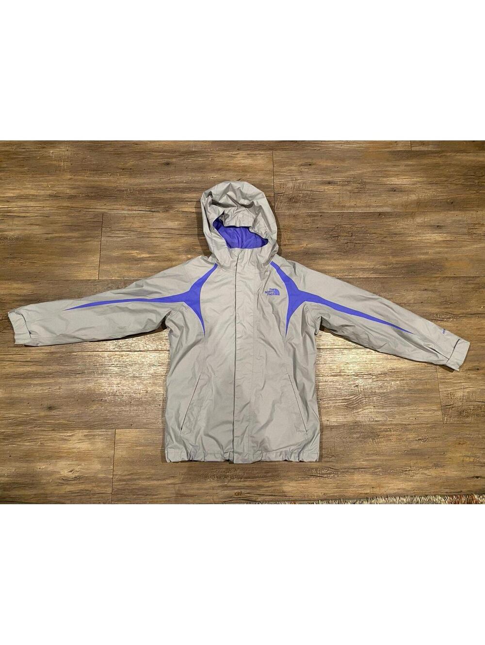 NorthFace Girls Two Layer Jacket Sz L (14/16) Purple and Grey